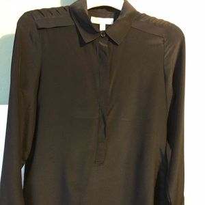 Banana Republic dark silk tunic